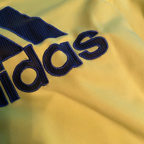 Yellow Adidas Hoodie Size Small - Picture 3 of 3